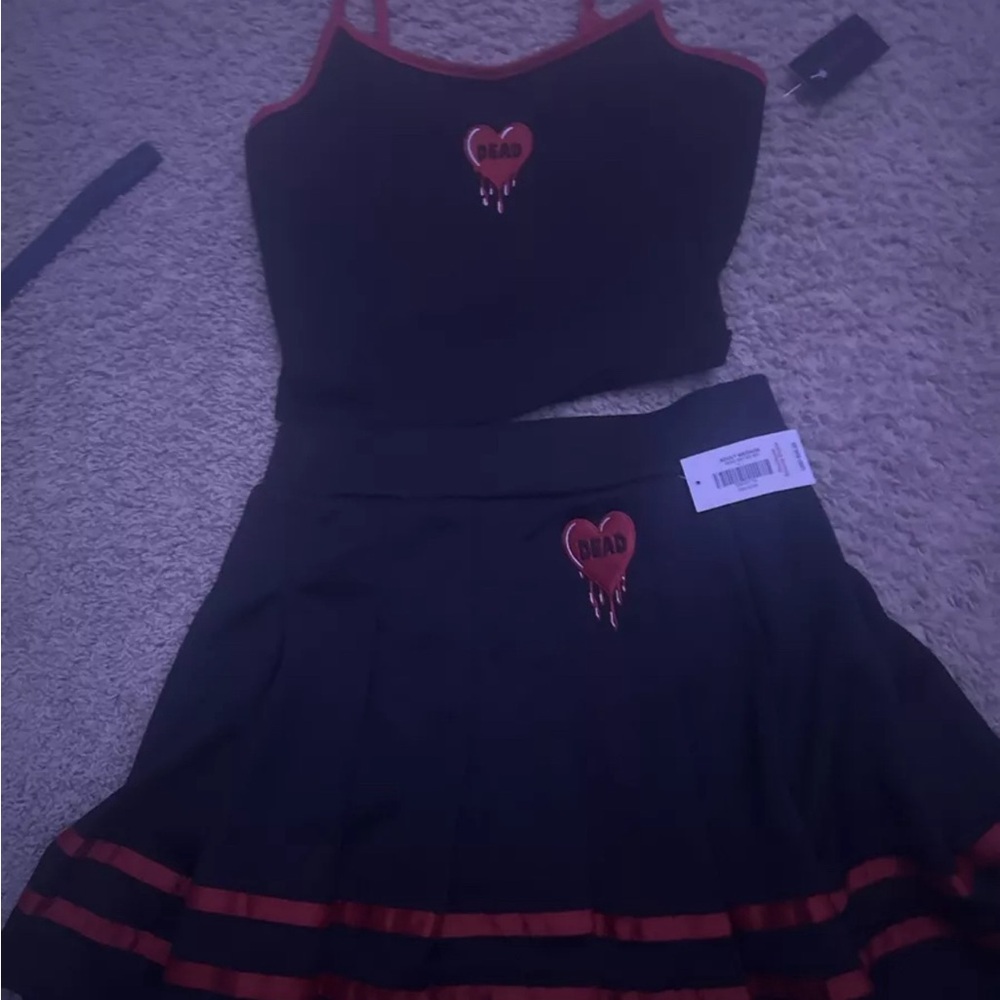 Dead Heart Tank And Skirt Set From Spencer’s. New with tags